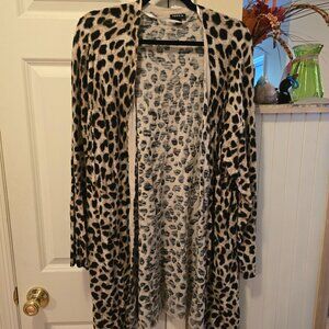Gently used leopard print cardigan